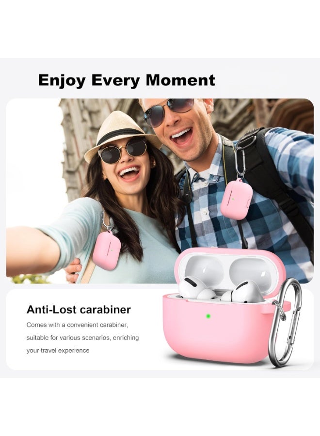 ACLIX AirPods Pro 3 Case (2025), Soft Silicone Protective Case Cover Compatible with Apple AirPods Pro 3rd Generation (USB-C Cable), (Pink) - Image 4